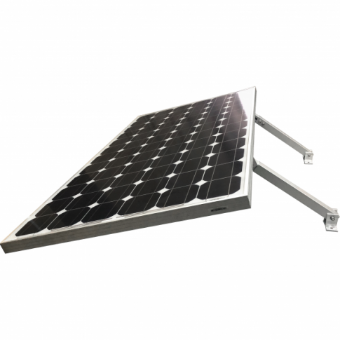 Pair of Adjustable Metal Brackets For Tilting a Solar Panel Variable Length 390-670mm