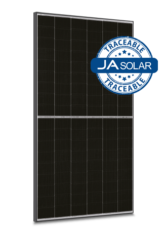 JA Solar 455W N-type Double Glass Bifacial LB Black Frame MC4 Solar Panels