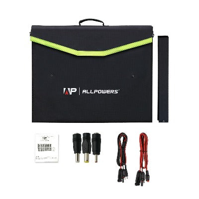 ALLPOWERS 100W Folding Solar Panel to Charge Portable Power Stations and Solar Generators