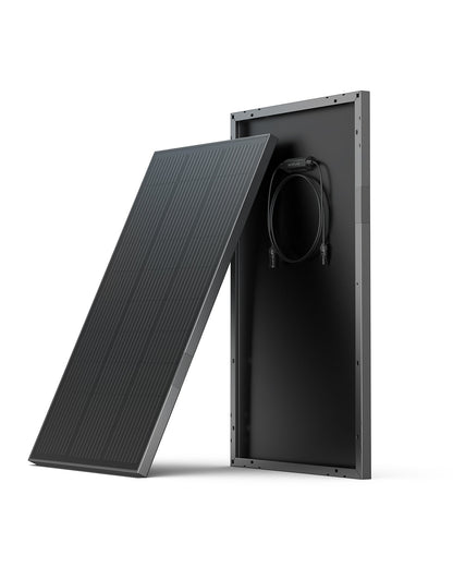 EcoFlow 2x100W Rigid Solar Panel with Mounting Feet