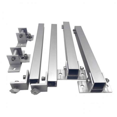 Pair of Adjustable Metal Brackets For Tilting a Solar Panel Variable Length 390-670mm