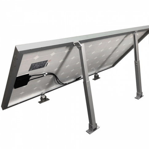 Pair of Adjustable Metal Brackets For Tilting a Solar Panel Variable Length 390-670mm