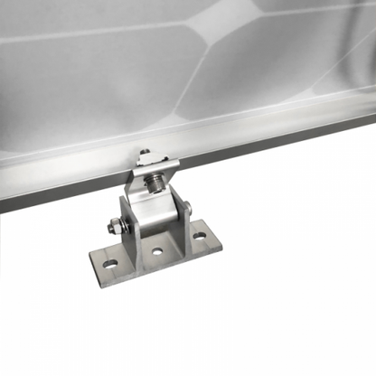 Pair of Adjustable Metal Brackets For Tilting a Solar Panel Variable Length 390-670mm