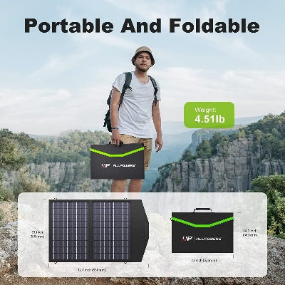 ALLPOWERS 60W Folding Solar Panel to Charge Portable Power Stations and Solar Generators