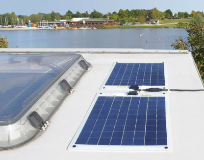 160W Self-Adhesive Monocrystalline Fibreglass Semi-Flexible Solar Panels - MC4 connectors