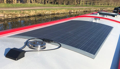 160W Self-Adhesive Monocrystalline Fibreglass Semi-Flexible Solar Panels - MC4 connectors